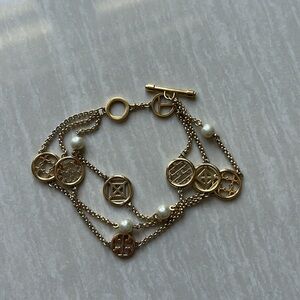 Tory Burch Gold Charm Bracelet